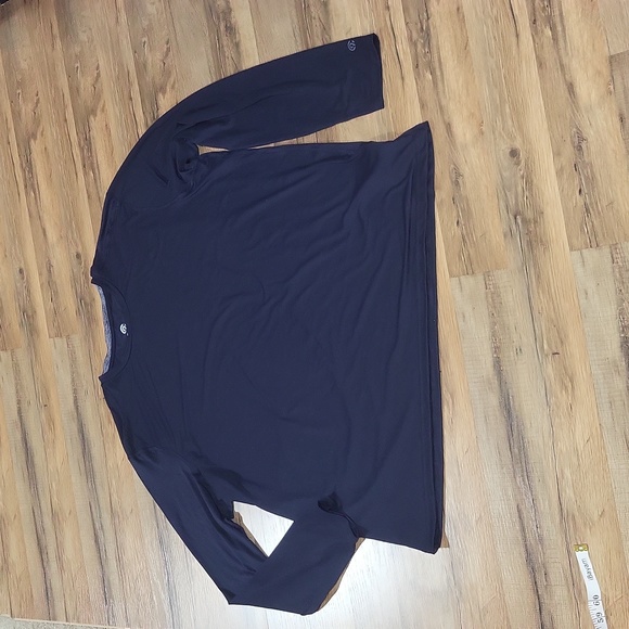 CHAMPION C9 Navy Blue Long Sleeve Tech Tee Shirt - Picture 3 of 10